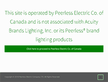 Tablet Screenshot of peerless-electric.com
